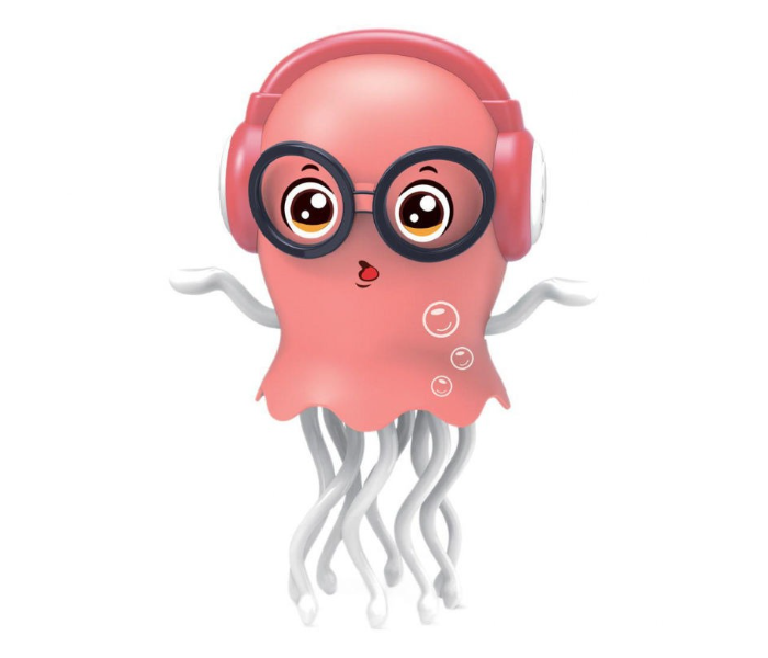 Pink Electric Dancing Jellyfish Toy Musical Light-Up Octopus with 360 Degree Rotating Tentacles in UAE