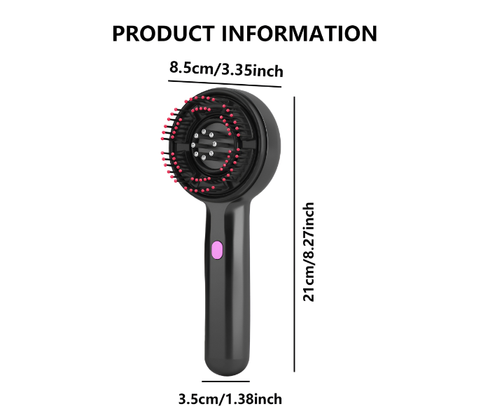 USB Rechargeable Wireless Scalp Massager Comb with Oil Applicator for Hair Nourishment & Relaxation in UAE