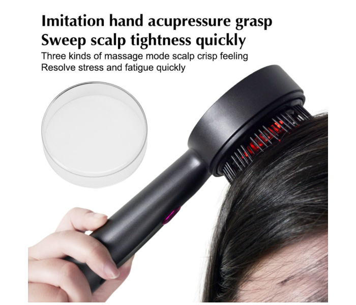 USB Rechargeable Wireless Scalp Massager Comb with Oil Applicator for Hair Nourishment & Relaxation in UAE