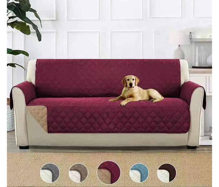 Reversible Sofa Protector Cover for Pets, Spills, and Stains - Quilted Furniture Shield Couch Slipcover, Machine Washable in UAE
