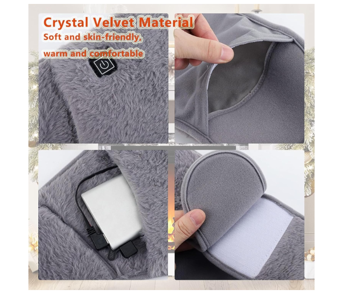 Electric Waist Belt Heating Pad with 3-Level Heat Control | USB Powered Rechargeable Heat Wrap for Menstrual Pain, Back, Belly & Abdominal Relief in UAE