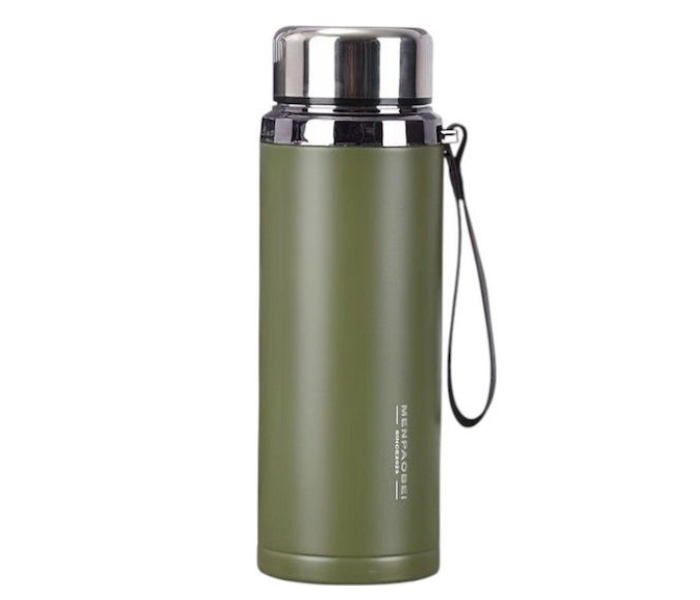 800ml 304 Stainless Steel Double Wall Insulated Tea Cup Vacuum Thermal Travel Mug with Filter Hot & Cold Portable Cup for Car Sports & Home - Green in UAE