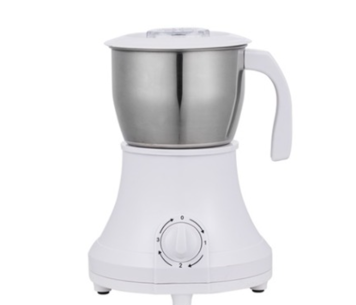 DENX DX4204 Electric Coffee and Spice Grinder - 450W Powerful Motor, 600ml Large Capacity, Stainless Steel Blades - White/Silver in UAE
