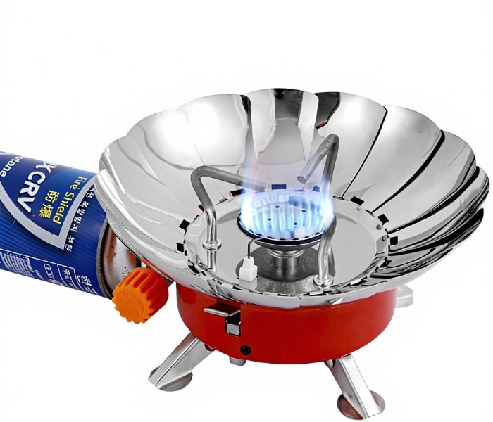 Portable Outdoor Butane Gas Stove – Windproof Folding Design, Mini Camping Cooker, Piezo Ignition in UAE