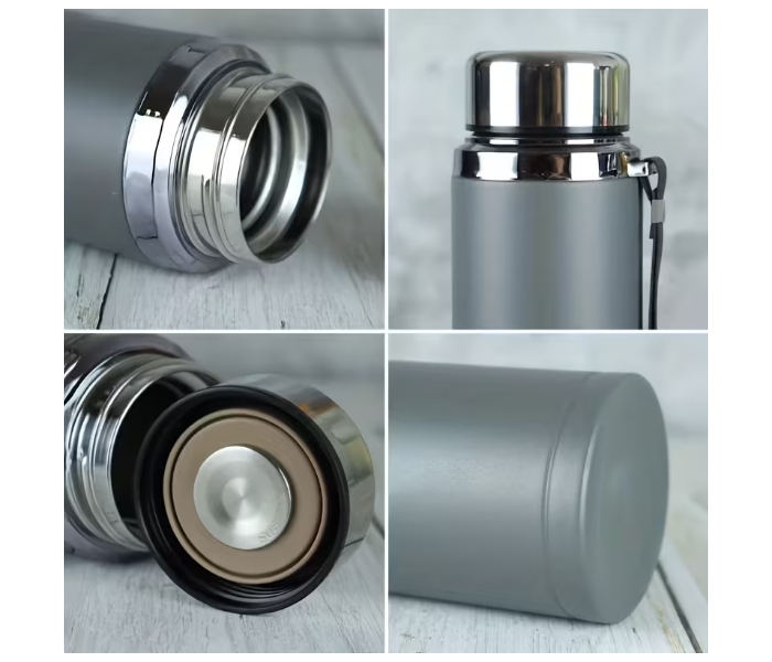 800ml 304 Stainless Steel Double Wall Insulated Tea Cup Vacuum Thermal Travel Mug with Filter Hot & Cold Portable Cup for Car Sports & Home - Green in UAE
