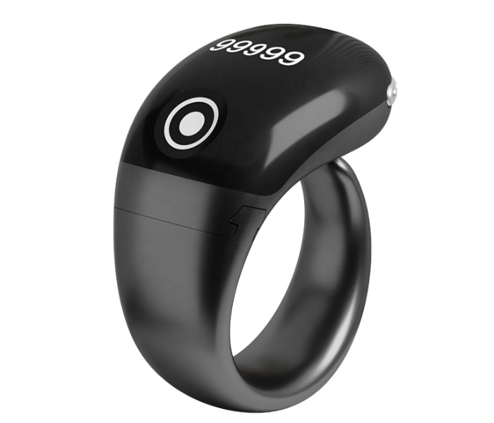  3-in-1 Smart Digital Tasbih Ring - HD OLED Display, Zikr Prayer Counter with Vibration Alerts, Rechargeable, Adjustable Sizes (18mm, 20mm, 22mm) in UAE