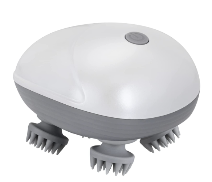 Smart Electric Scalp Massager Rechargeable | 4 Massage Heads Head & Hair Relaxation Device for Stress Relief & Blood Circulation in UAE