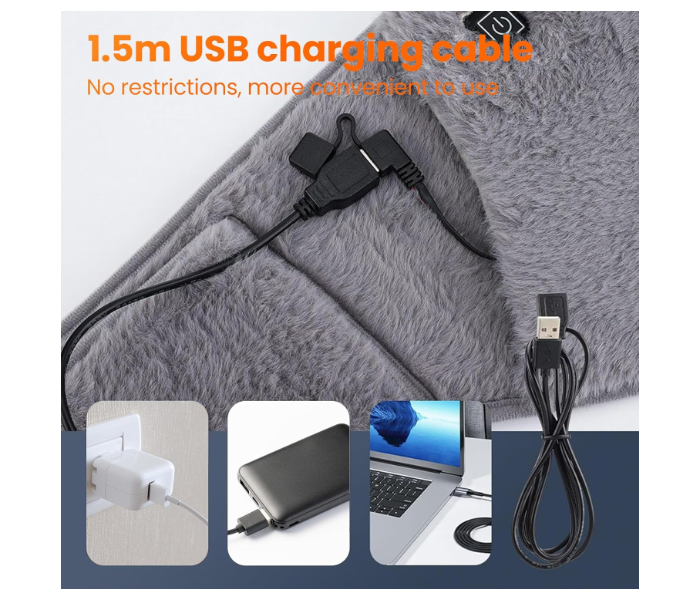 Electric Waist Belt Heating Pad with 3-Level Heat Control | USB Powered Rechargeable Heat Wrap for Menstrual Pain, Back, Belly & Abdominal Relief in UAE