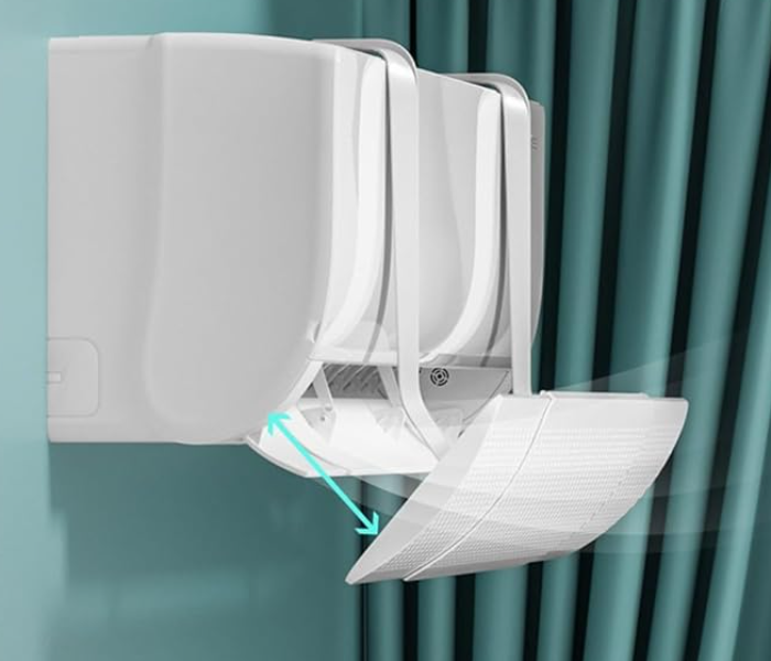 Air Conditioner Deflector Universal Retractable Anti-Direct Blowing Shield with Cotton Filter in UAE