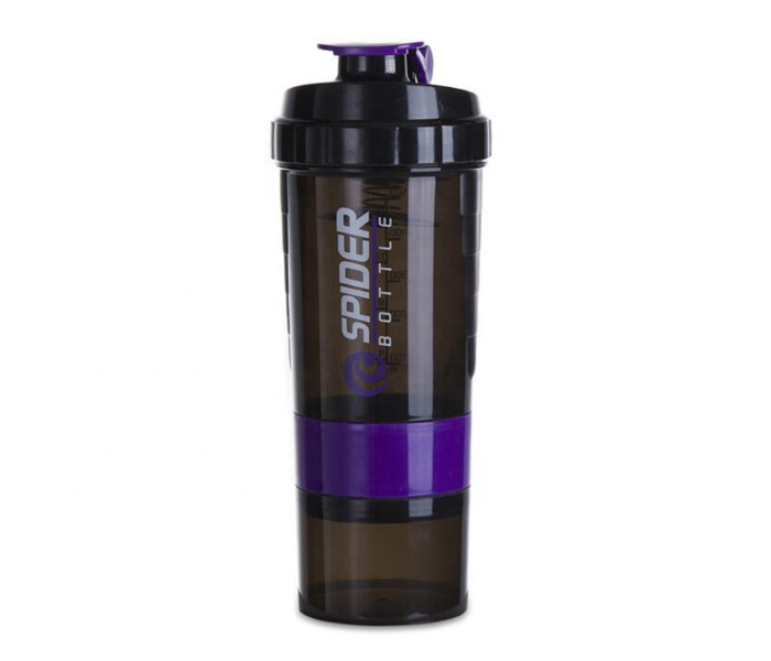 Sports Shaker Bottle Whey Protein Powder Mixing Bottle Sports Nutrition Protein Shaker Fitness Water Bottle With Three-Layer (Purple) in UAE
