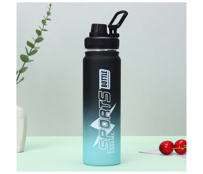 Jmax 1000ml BPA-Free Plastic Sipper Water Bottle with Straw & Carry Handle | Leak-Proof Lightweight Sports Bottle for Gym, School & Office - Blue in UAE