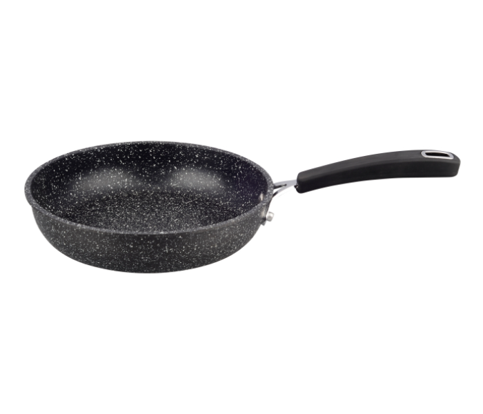 Premium Non-Stick Mini Frying Pan - 12cm Aluminum Egg & Tadka Pan with Ergonomic Cool-Touch Handle - Durable, PFOA-Free Cookware for Home & Kitchen - Black in UAE
