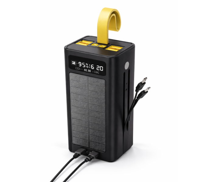 OALE iPower R50000 50000mAh Solar Power Bank, 22.5W Super Fast Portable Charger, 8 Ports (3 In + 5 Out), Strong LED Torch for Camping in UAE