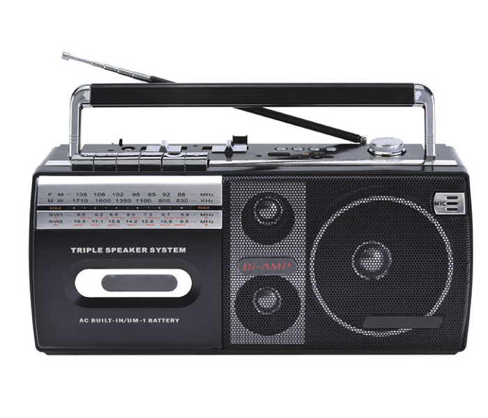GOLON RX-M70USB Portable Radio Cassette Recorder - FM/MW/SW 4-Band Radio with USB/SD MP3 Player - Classic Design - Ramadan Special Edition in UAE
