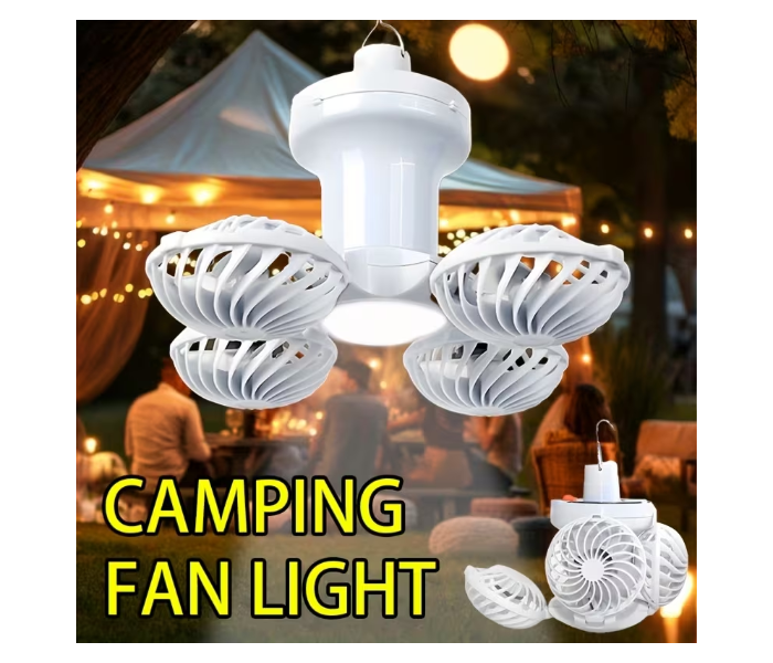 1pc Solar/USB Rechargeable Tent Lamp, Portable LED Fan Light with 3 Modes for Outdoor Camping, Emergency Work Lights Featuring Hook Design and Power Display, Foldable Torch for Fishing, Hiking, BBQ & Outdoor Lighting, Solar Camping Lights, Hiking Gear, Lightweight Lamp, Solarpowered Option, Portable Lantern, Outdoor Enthusiasts in UAE