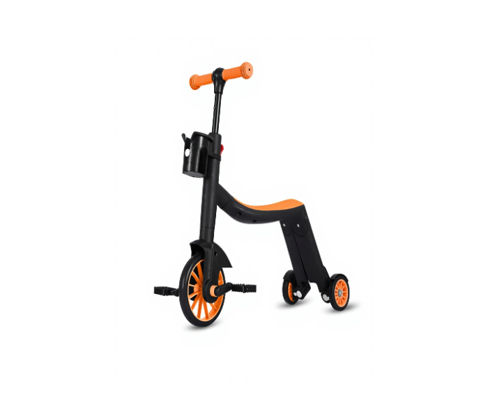  3 Wheels Kids Scooter Height Adjustable Foldable Lean to Steer Children Kick Scooters for Kids (orange) in UAE