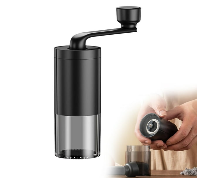 Manual Coffee Bean Grinder Hand Crank Coffee Mill with Adjustable Grind Settings, Portable & Detachable for Easy Cleaning in UAE