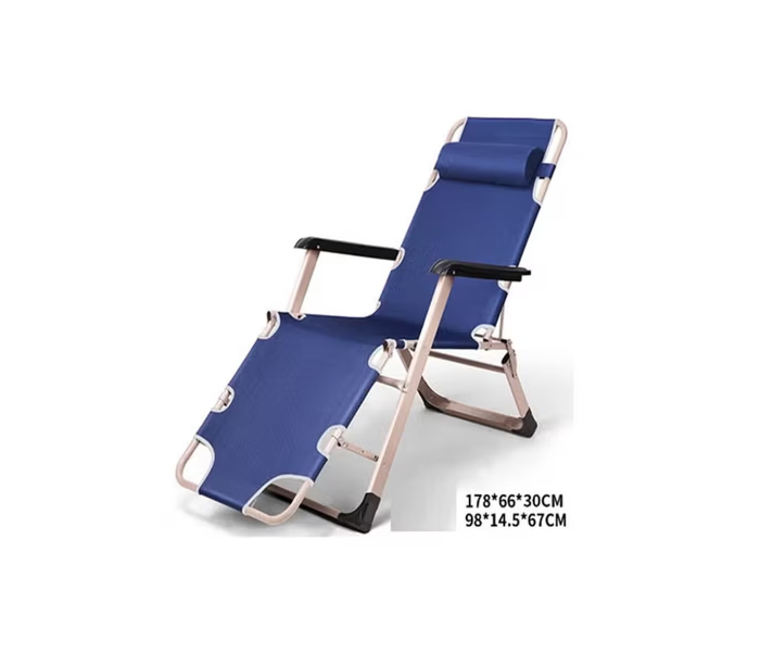 Chaise Lounge Outdoor Portable Folding Patio Recliner Chair with Adjustable Backrest in UAE