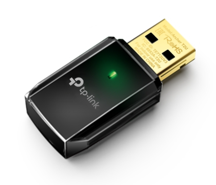 Tp-Link AC600 High Gain Wireless Dual Band USB Adapter Archer T2U Plus in UAE