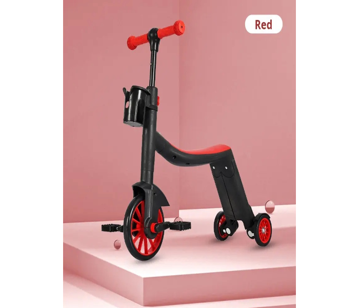 3 Wheels Kids Scooter Height Adjustable Foldable Lean to Steer Children Kick Scooters for Kids (red) in UAE