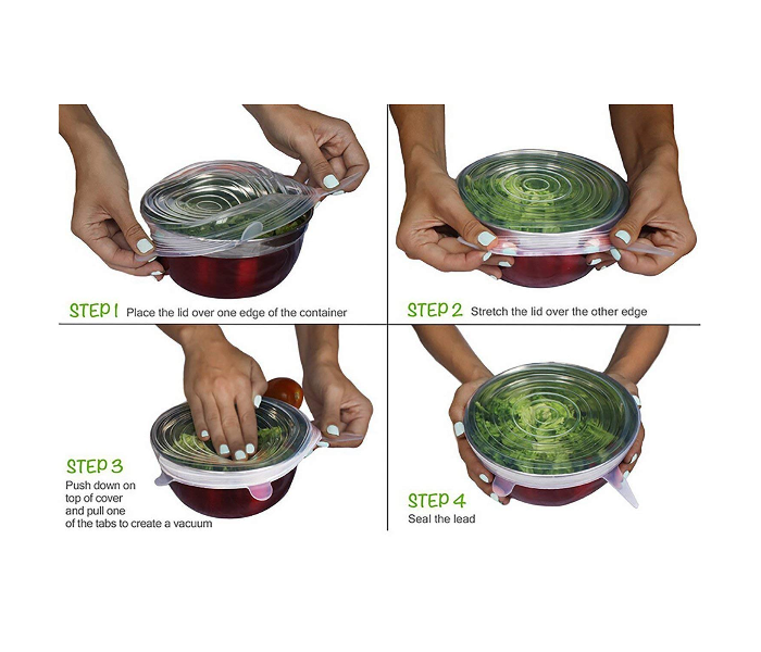 Silicone Lid Set, Silicon lids for containers, Silicon Stretchable lids, Silicone lids and Cover in UAE