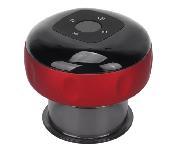 Generic Electric Cup Body Massage Therapy Vacuum Cupping Anti-Cellulite Burning Slimming - Red and Black in UAE
