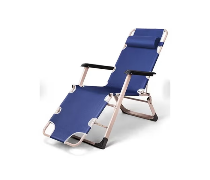 Chaise Lounge Outdoor Portable Folding Patio Recliner Chair with Adjustable Backrest in UAE
