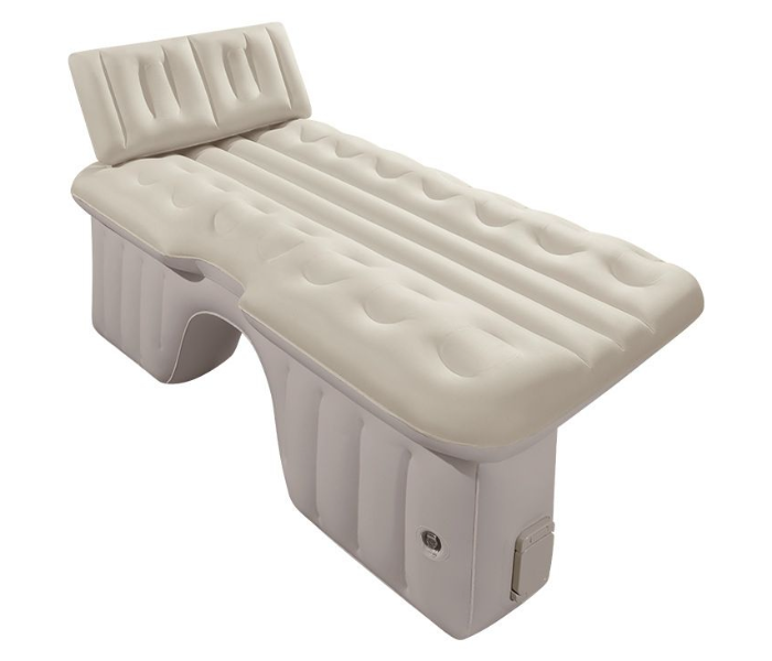Inflatable Car Bed Air Mattress (131x72cm) with Integrated Headrest - Portable Travel Mattress for SUV & Sedan - Ideal for UAE Camping, Road Trips & Long Drives in UAE