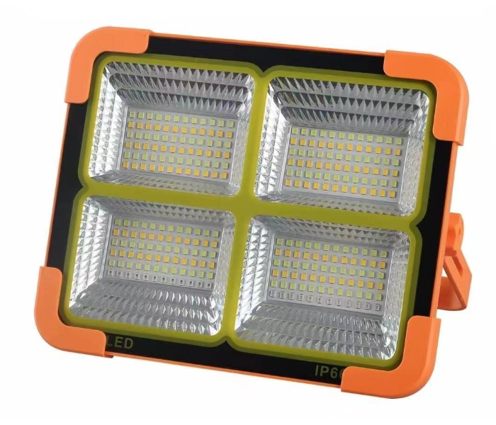Portable Solar LED Flood Light 100W– Portable SMD Rechargeable Emergency Work Light with Power Bank, IP66 Waterproof Outdoor Camping Lamp, 5 Light Modes & Adjustable Stand in UAE