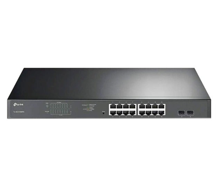 TP-Link TL-SG1218MPE 18-Port Durable Metal Casing Professional Black 250W High-Power PoE+ Rackmountable Easy Smart Switch Office Network and IP Surveillance System in UAE