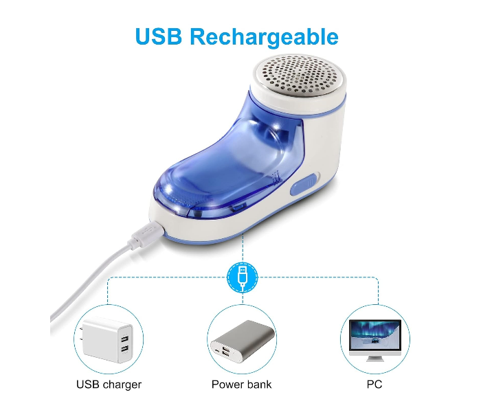 Lint Remover Fabric Shaver, Portable Lint Removers for Clothes, Rechargeable Electric Lint Remover, Clothes Shaver with USB Charging Cord for Quick Debobbler Clothes, Garments, Bedding, Furniture in UAE