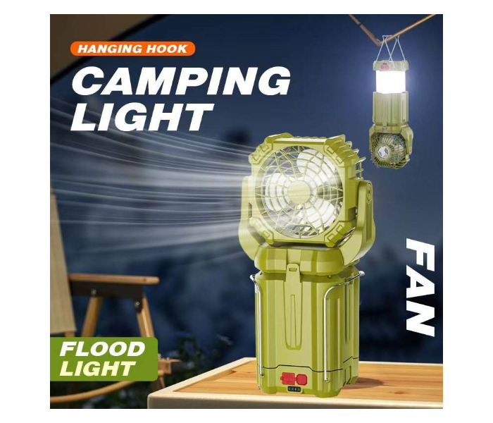 Multi-functional Outdoor Use Powerful Type-c Rechargeable Aluminum Alloy Waterproof Outdoor Solar Camping Fan in UAE