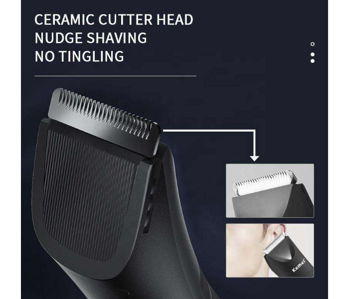 For Kemei KM-1838 USB Base Washable Men's Shaver & Groin Beard Trimmer Multifunction Ceramic Electric Haircutting Machine in UAE