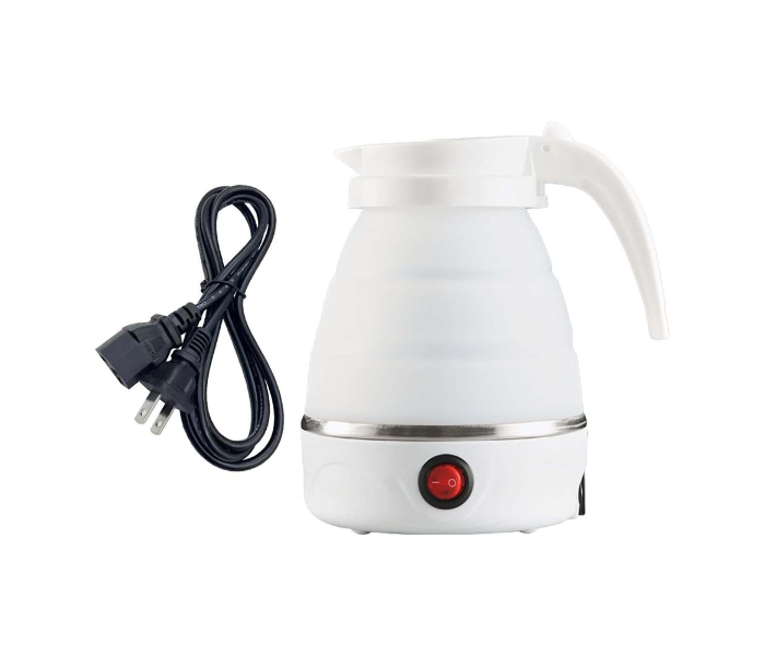  Travel Folding Electric Kettle Fast Boiling Camping 600ml Electric Tea Maker White in UAE