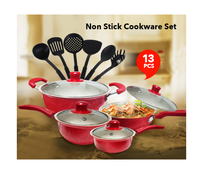 13 pcs Granite Coating Non Stick Cookware Set JA057 in OMAN