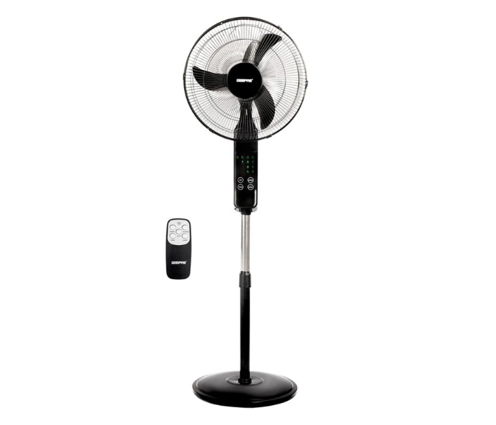 Geepas GF9466 16-inch Multcolor LED Display Stand Fan with Remote in UAE
