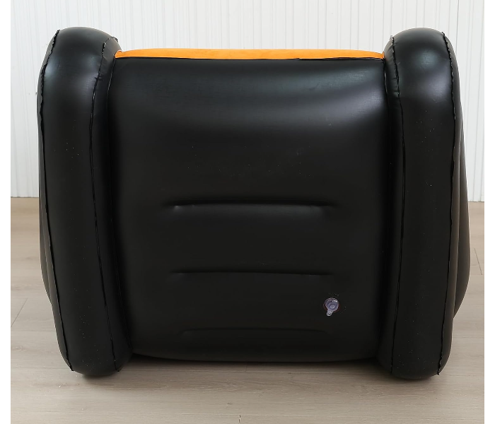 Inflatable Two-Tone Chair Sofa with Armrests Blow up Seat Game Room Lounger, Outdoor Camping Garden Couches Soft Plush Fabric for Adults Kids (Khaki) in UAE