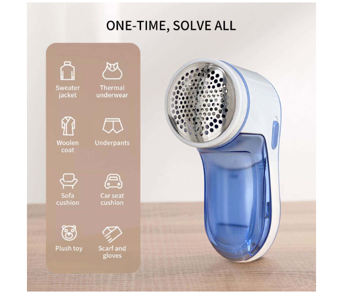Portable Electric Lint Remover & Fabric Shaver for Clothes -Blue in UAE