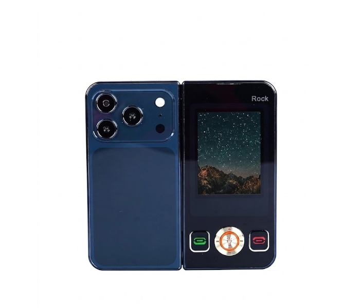 New Rock Fold Mini Dual Sim Keypad Mobile with 2.8 Display in UAE