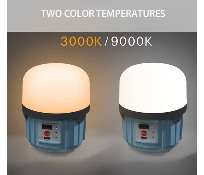 Solar Emergency Lamp 30W Double CCT 3000K 9000K Intelligent Emergency Led Bulb 3000mAh Battery Usb Rechargeable Led Bulb in UAE