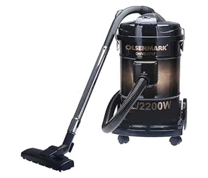 Olsenmark OMVC1717 High efficiency Drum Vacuum Cleaner - Black in UAE