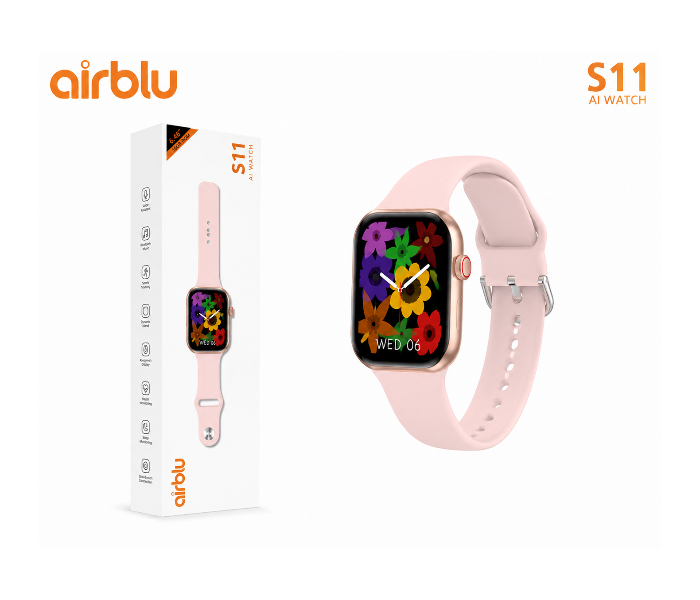 AIRBLU S11 AI SMART WATCH ( AIRTAB PINK) in UAE
