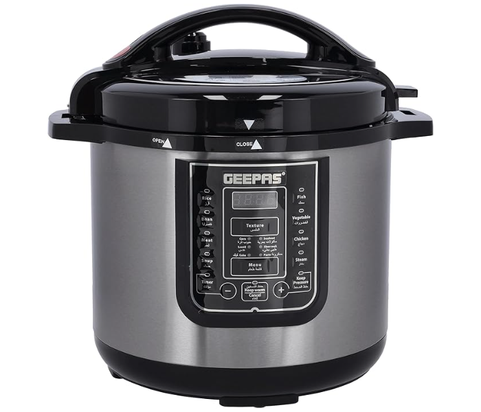 Geepas GMC35030 Digital Multi Cooker - Silver and Black in UAE