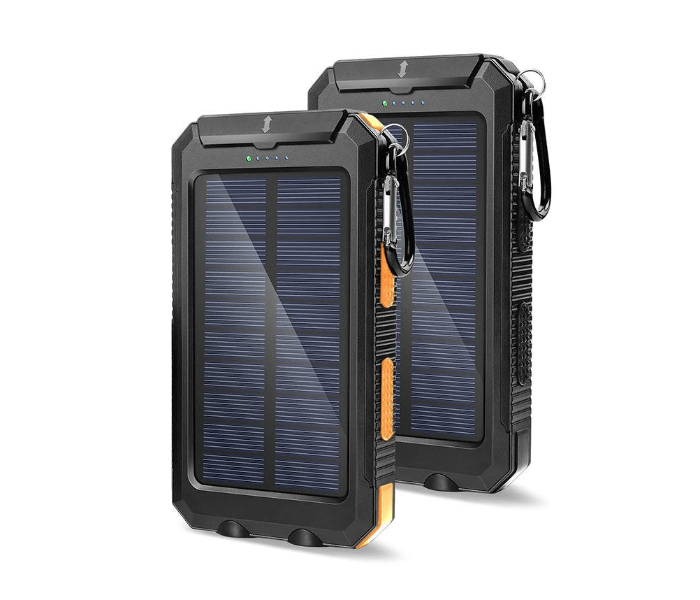 Multi Interface 20000mah Wireless Charger Solar Outdoor Powerbank with Cable Portable Mobile Power Bank in UAE