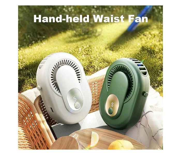 Handheld Cooling air Travel Electric Fans Waist Clip Mini Pocket Changeable Multifunctional Usb Portable Waist Fan in UAE
