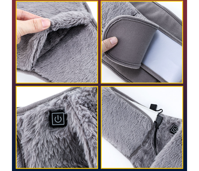 3-Level Adjustable Electric Heated Waist Belt Utterus Warming Pad for Menstrual Relief Abdomen Hand Warmer in UAE