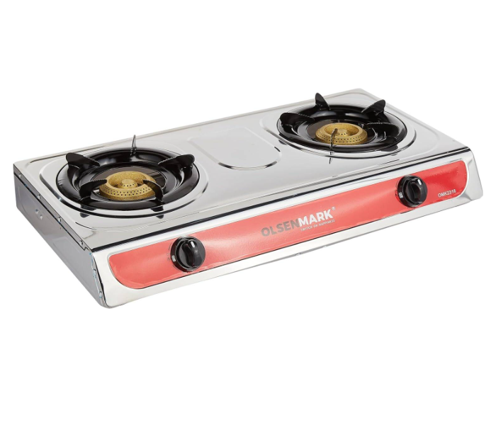 Olsenmark OMK2316 Stainless Steel Double Gas Burner in UAE