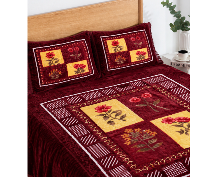 PARRY LIFE PLBL7516 Premium Season Blanket Set - Maroon in OMAN