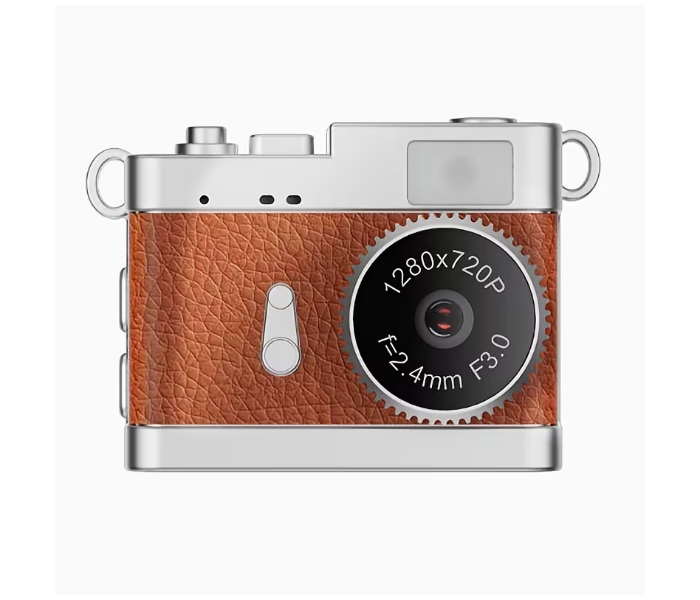 Keychain Camera Features A 0.96-Inch Screen, Is Ultra-Lightweight, And Has A Vintage Style. Making It Perfect For Photography Enthusiasts And Suitable For Everyday Use As A Digital Camera BROWN. in UAE