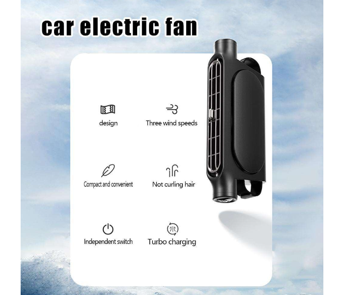 USB Car Seat Cooling Fan | Portable Headrest Fan for Backseat, 3-Speed Adjustable Airflow, Quiet Cooling for Kids & Pets, Universal Fit for Cars, Trucks, SUVs, Easy USB Power Connection in UAE
